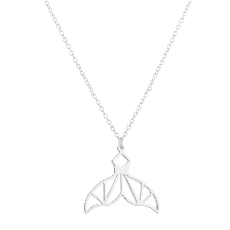 

Pendant Necklaces Fish Tail Necklace Minimalist Hollow Clavicle Chain Stylish Summer Jewelry Lovely Choker