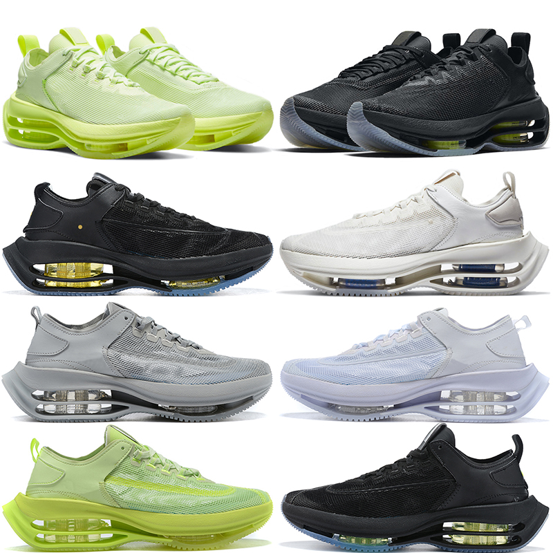 

Zoom Double Stacked Running Shoes Men Women Trainers Outdoor Zooms Barely Volt Black Grey White Mens Womens Sports Sneakers, #1