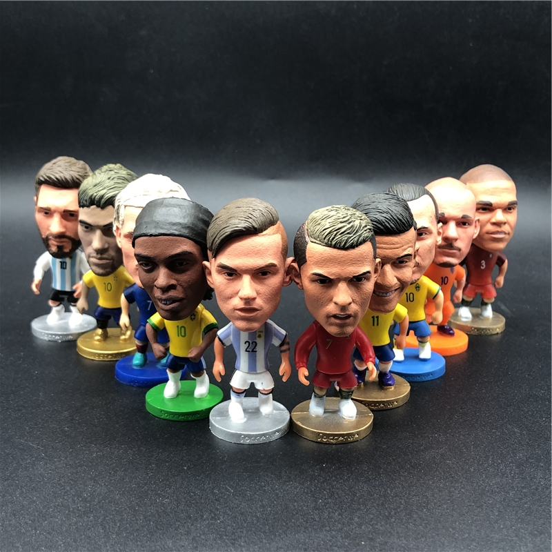 

16pcs Soccerwe 6.5cm Height Soccer Football Dolls Randomly Choice Cartoon Delicate Figures
