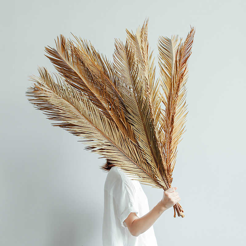 

Fruticose Dracaena Leaf ,Natural Dried Plant Sago Cycas Branch,Dry Palm Fan Leaves,Party Wedding Home Table Decoration 210624