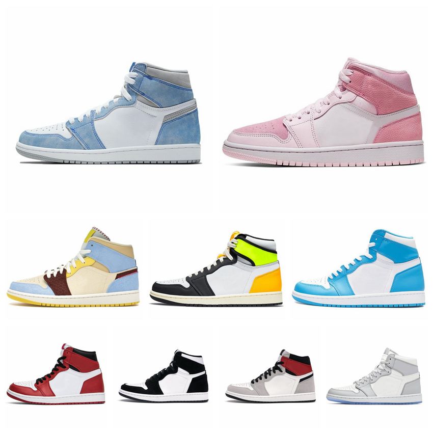 

2021 High Quality Jumpman 1 Basketball Shoes 1s Dark Mocha Chicago Black Toe University Blue Light Smoke Grey Shadow 2.0, #28