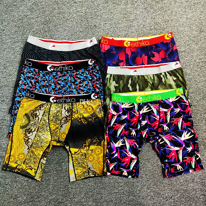 

ethika boxers Mens boxer briefs shorts Underwear Staple Underpant Beach Shorts Hip Hop Skateboard Street Fashion Streched Quick top quality Swimming pants, Random color