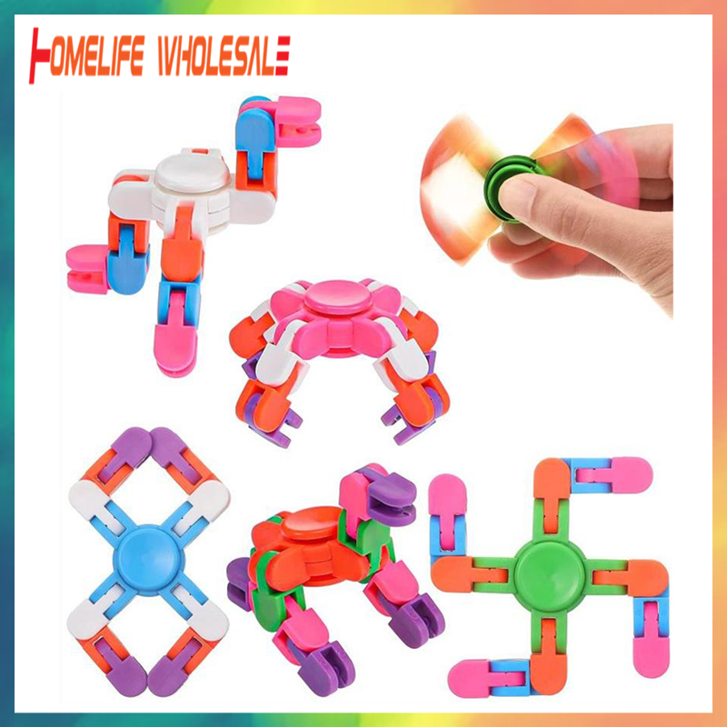 

Wacky Tracks Fidget Spinner Toy Hand Spiral Chain Twister Toys Party Favors Spinners Games for Stress Anxiety Relief Keeps Fingers Busy and Minds Focused