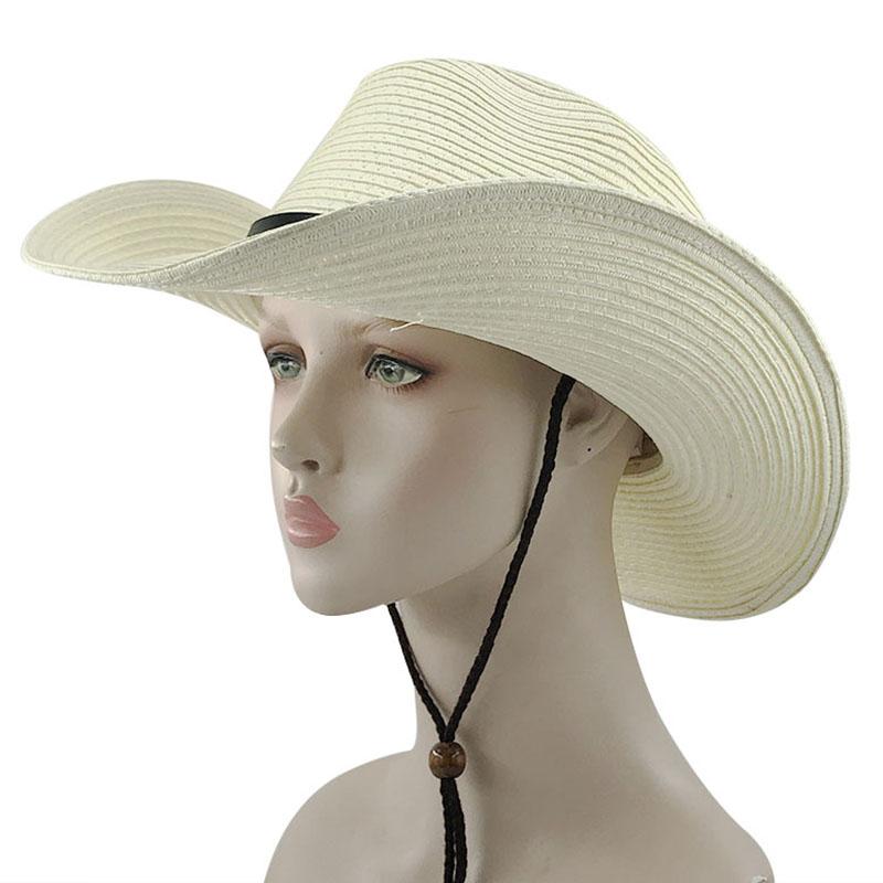 

Panama Hat Men Jazz Summer Sun Hats For Women Man Beach Straw UV Protection Cap Chapeau Femme 2021 Wide Brim, Khaki