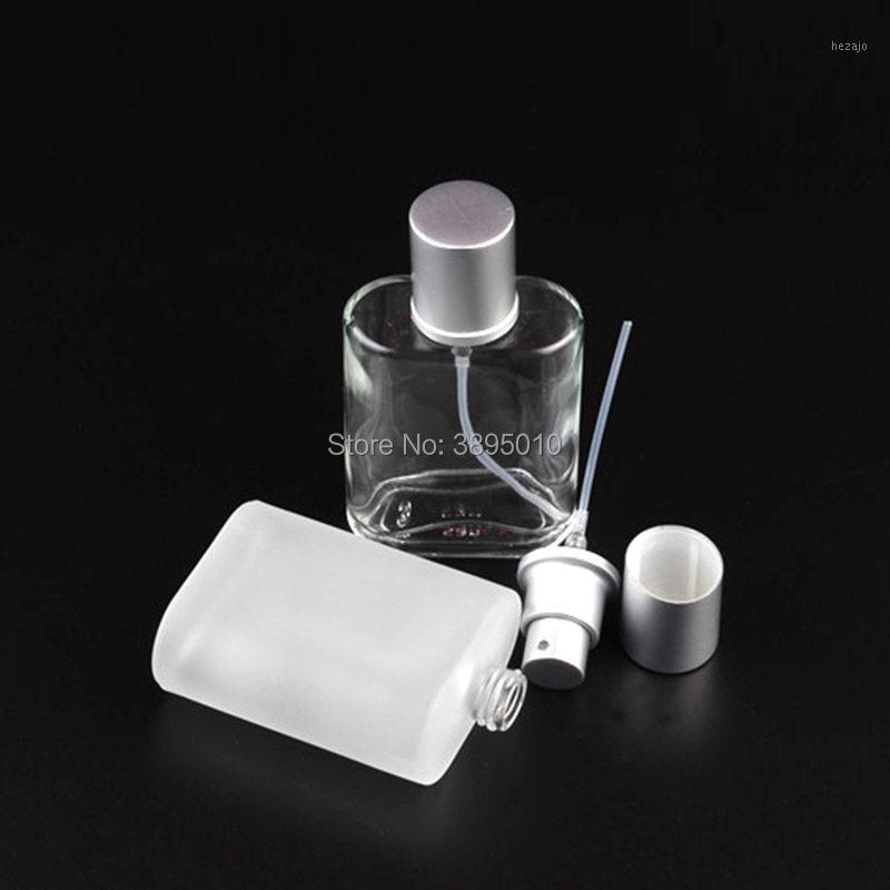 

Storage Bottles & Jars 30ml Silver Gray Cap Frosted Glass Spray Perfume Bottle Automizer Refillable F1149