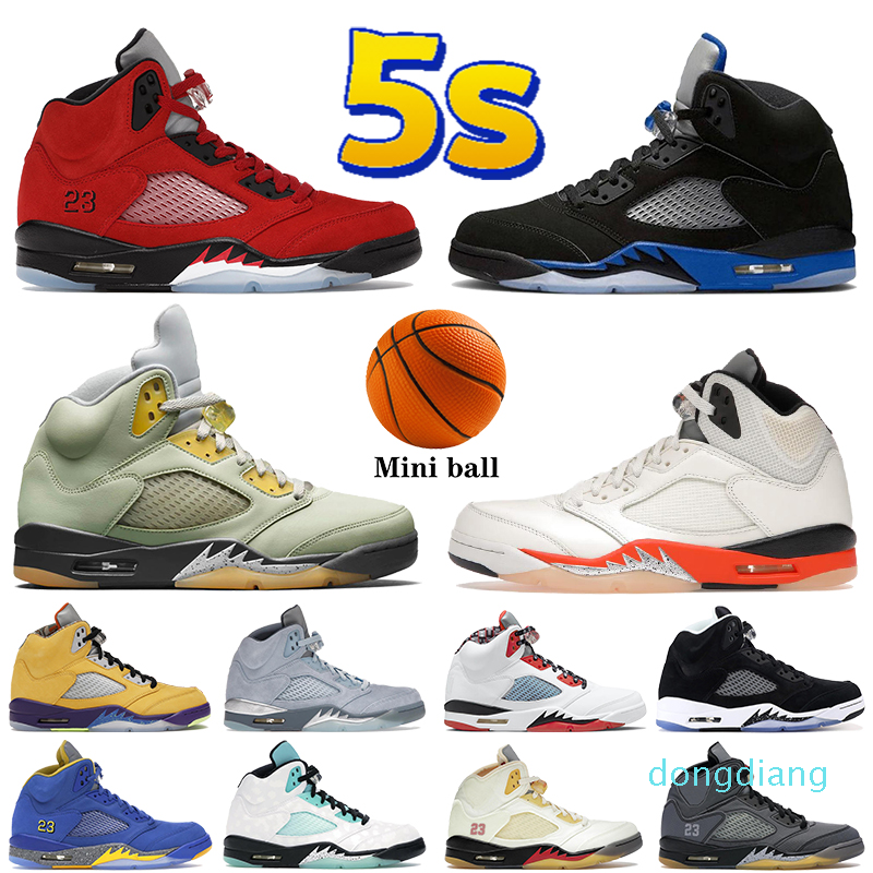 

Newest 5s 5 mens Basketball Shoes Racer Blue raging red Jade Horizon Shattered Backboard What The Oreo Bluebird men Trainers Sneakers, 29 pink foam