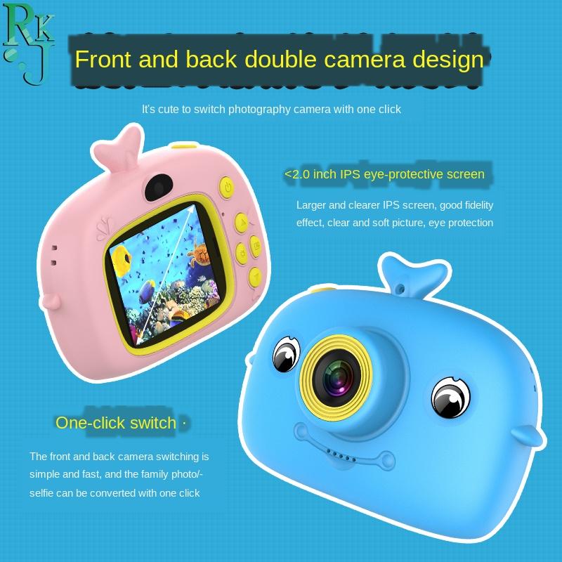 

Children's Camera Cartoon Toy Dual Full HD Portable Digital Large Screen Po Display Cameras