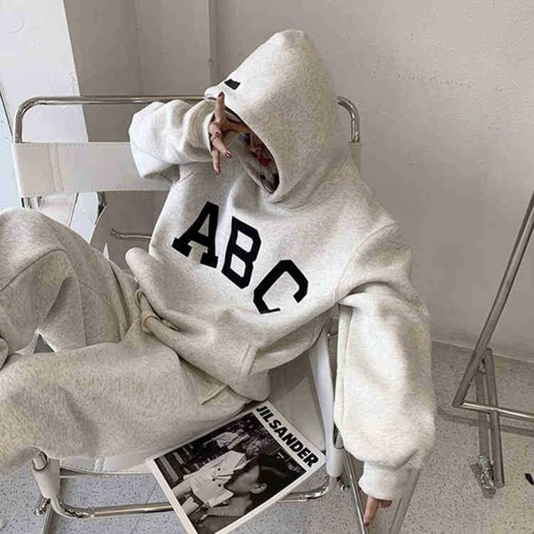 

Fears of God Essentials Designer Hoodie Tested Season 7 Main Line Abc Flocking Printed High Street Loose Fog, Super grey