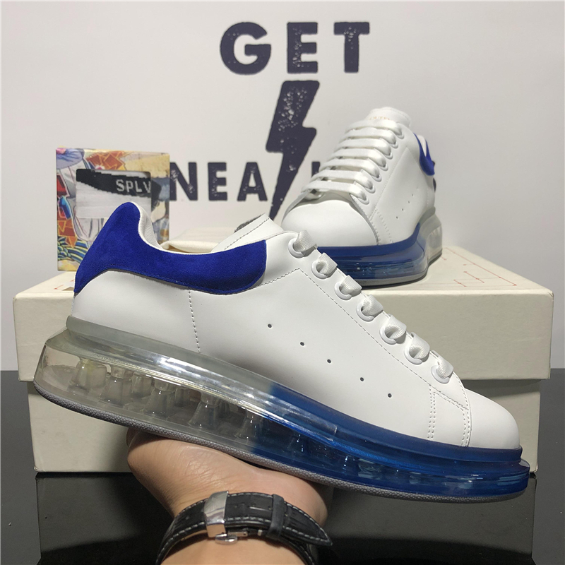 

pairs fashion men women designers shoes mens leather lace up platform oversized sole sneakers white black casual trainer sneaker with box