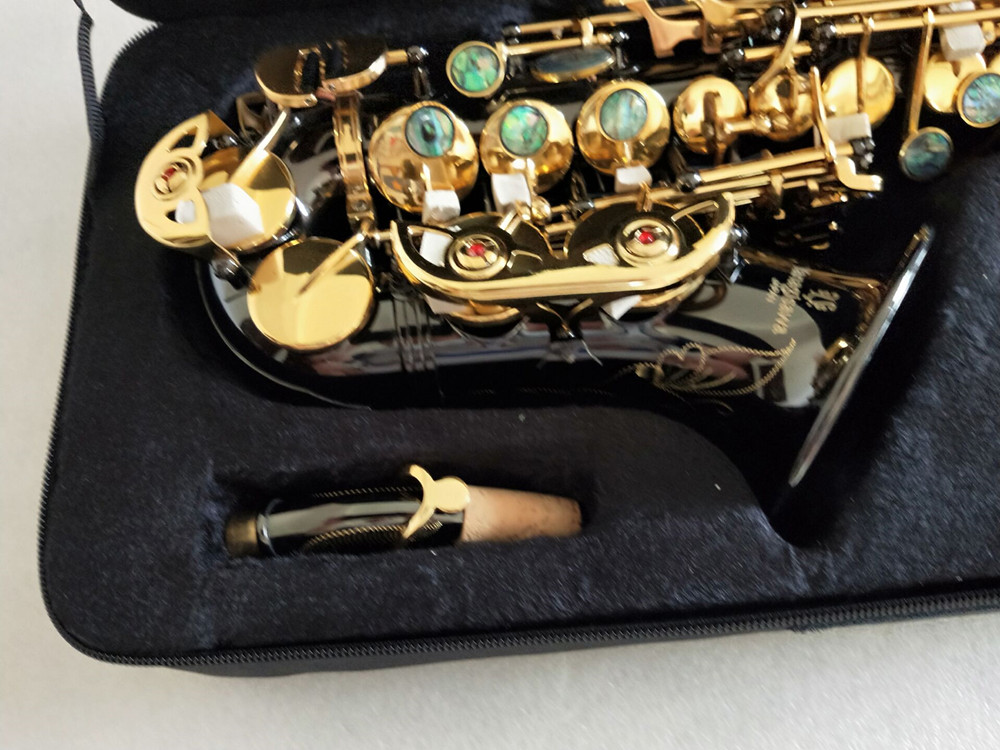 

Super Japan Yanagisawa S-991 High-quality curved Soprano Sax Black gold key Bb music instrument Professional