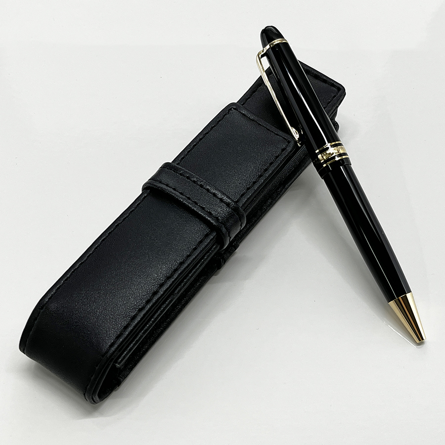 

YAMALANG 145 Ballpoint pen Reliefs resin Ball point pens Gift with Leather bag Perfect for Men and Women