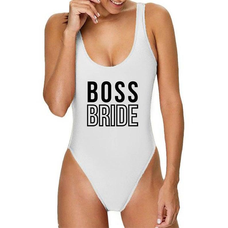 Maillots de bain pour femmes Arrivée Mariée Imprimer Sexy Summer One Piece Maillot de bain 2021 Femmes Maillot de bain 12Color Taille haute décou