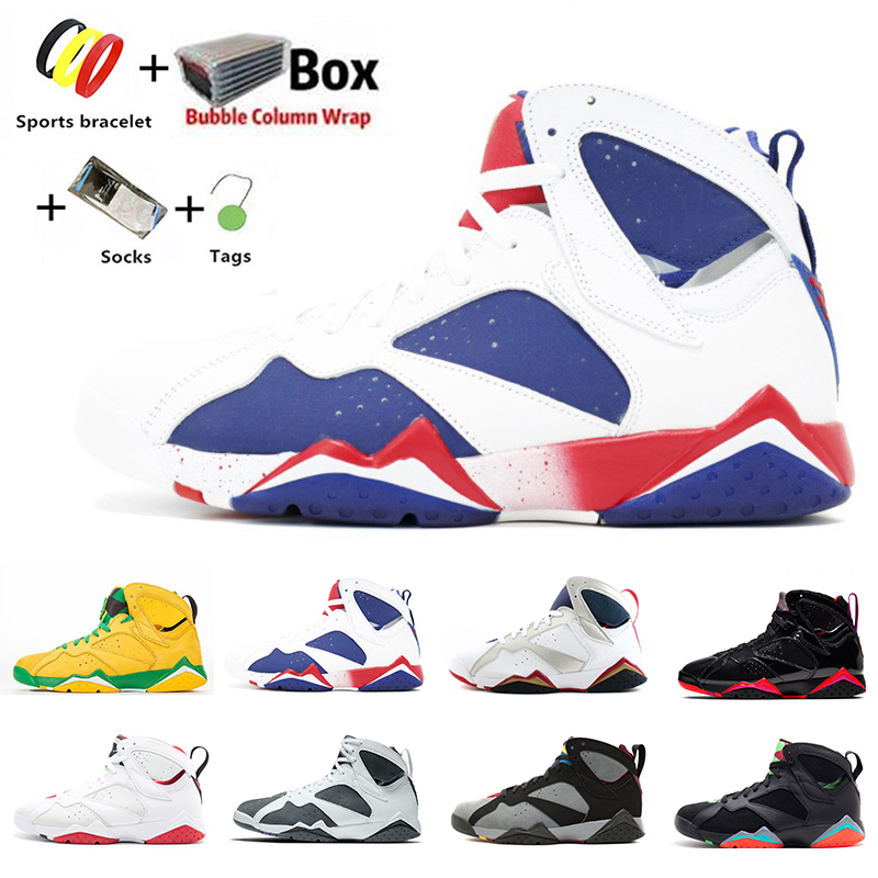 

with box jumpman 7s Mens Basketball shoes 7 Tinker Alternate Patent Leather Bordeaux Hare Men Women Chaussures trainers Sports Sneakers EUR40-47, Color#9