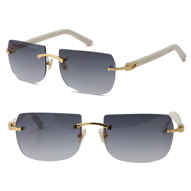 

New Model Fashion Metal Rimless Aztec Arms Sunglasses 18K Gold Male and Female Plank Sun Glasses Shield Retro Design Cat eye Eyeglasses Frames Men Frame