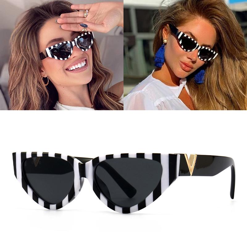 

Sunglasses JackJad 2021 Fashion Cool Cat Eye Style Retro Zebra Women Ins Vintage Classic Brand Design Sun Glasses Shades 2A238