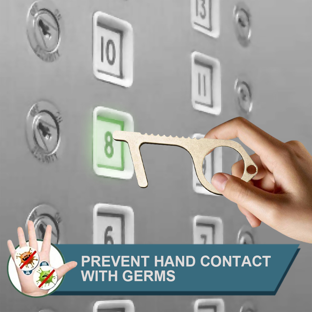 The safe and easy way to avoid germs-isolation safety without key contact bronze 4/6/8/10 pces family convenient portable health-image-693514290