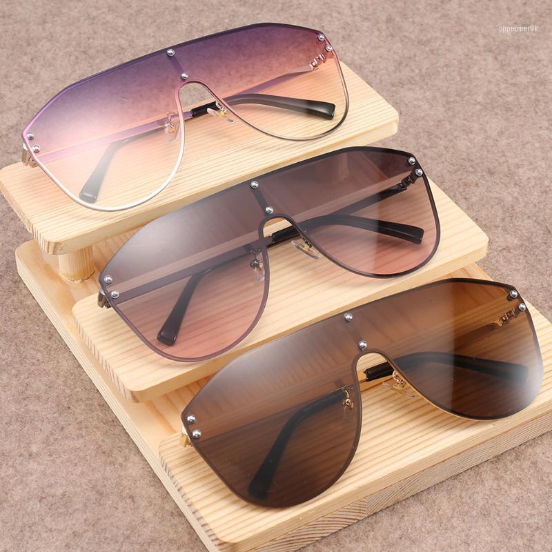 

Sunglasses Oversized Square Men Hip Hop Brand Designer Luxury Large UV400 Glasses Women Drive Sun 2021 FML1
