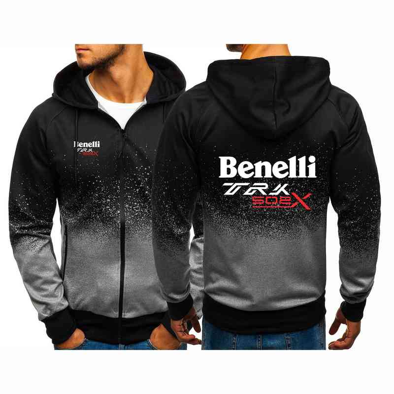 

Benelli Trk 502x 2021 Hoodie, punk print, zipper, casual, Harajuku, gradient, Hoodie