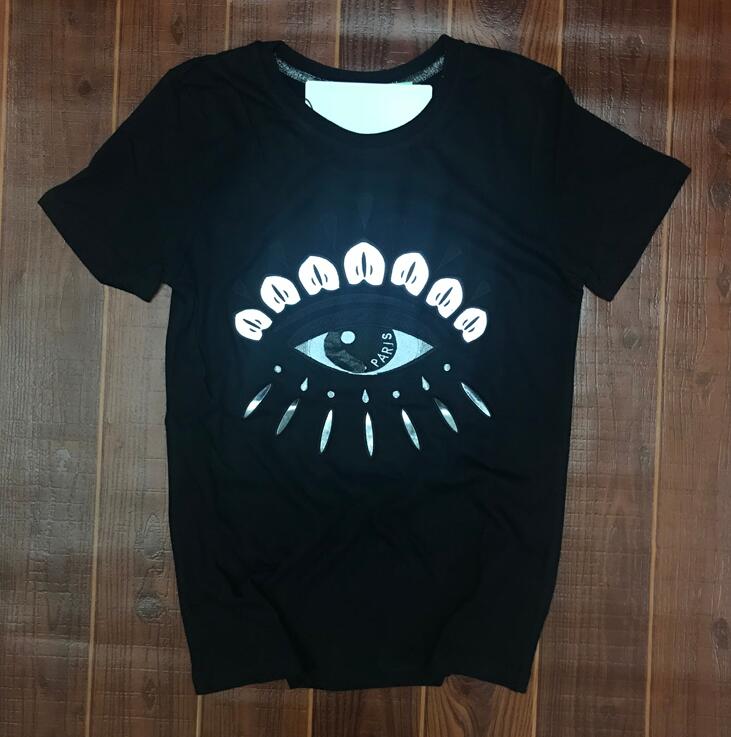 

Men Fashion T Shirts 2021 Trendy Women Tshirts Tiger Embroidery with Letter Mens Womens Summer Casual Breathable Tee Tops Asian Size, White;black