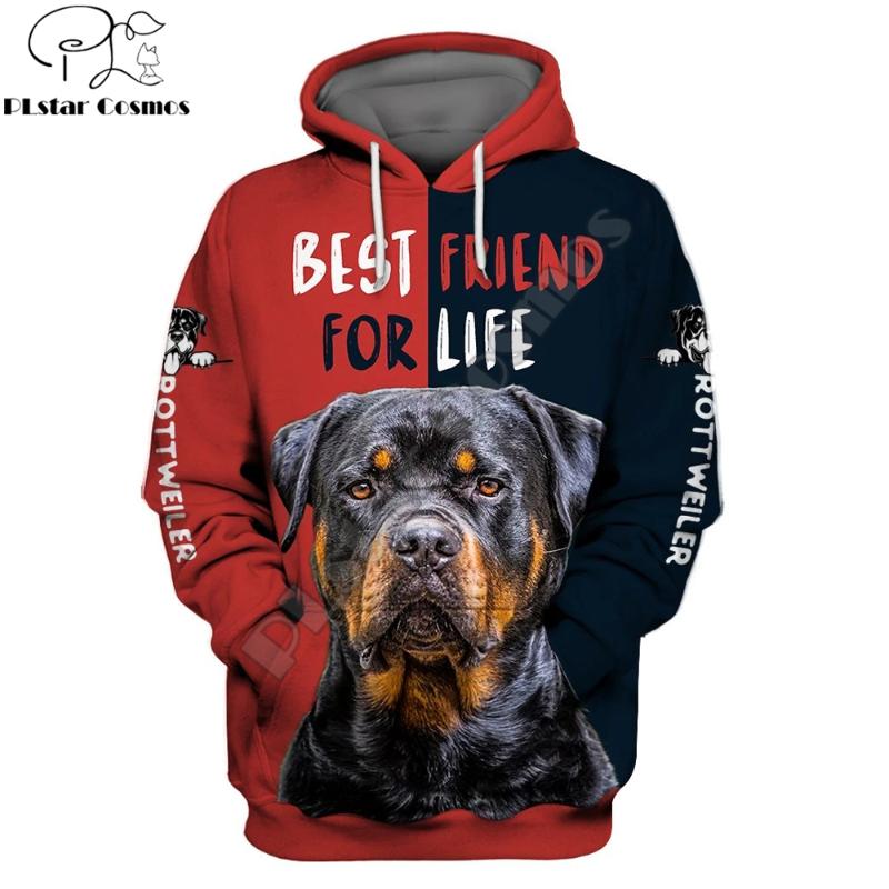 

Men's Hoodies & Sweatshirts Love Rottweiler Dog 3D Printing Fashion Mens Hoodie Streetwear Pullover Autumn Sweatshirt Unisex Casual Jacket T, Black