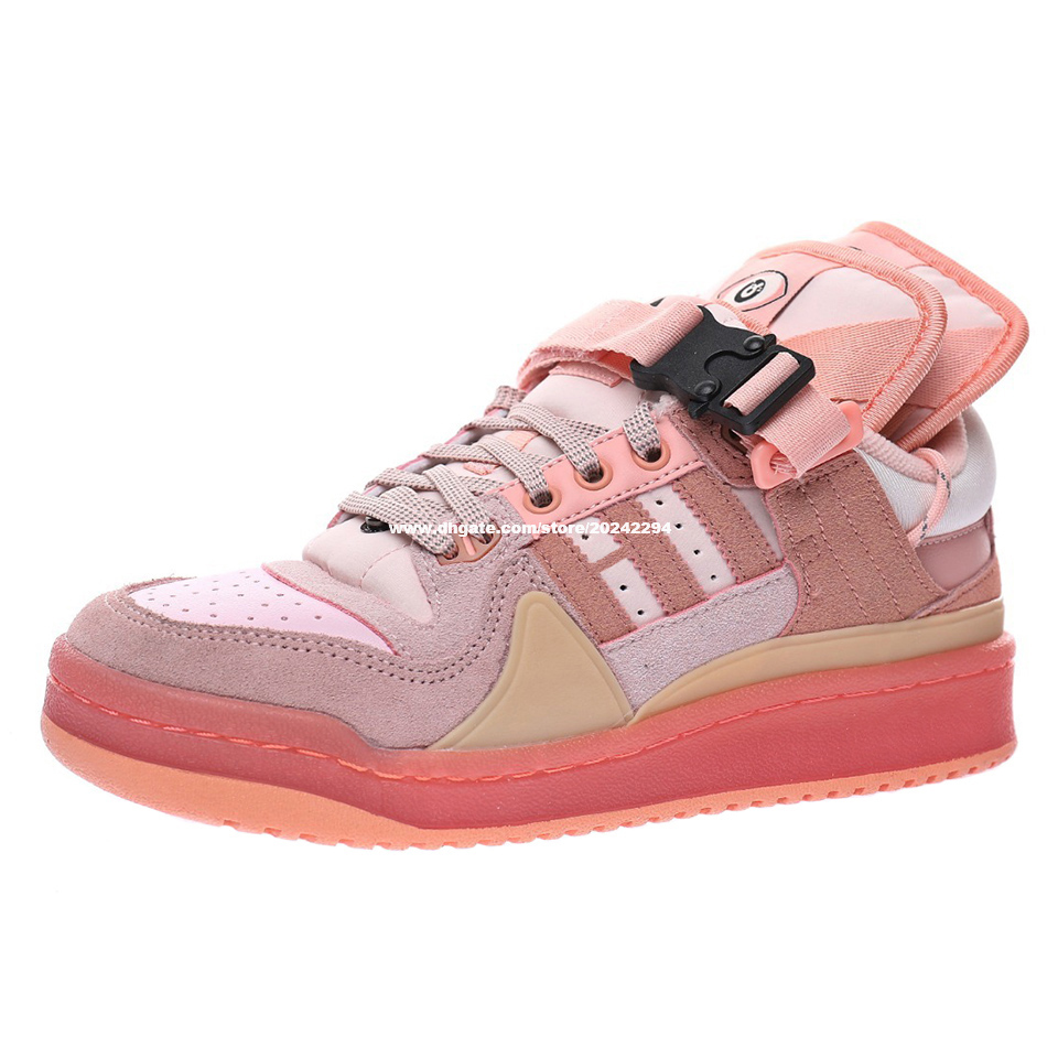 

Bad Bunny Forum Buckle Low Easter Egg Skates Shoes for Mens Skate Shoe Men Skateboard Womens Sneakers Women Sports Chaussures Man Sneaker in Pink GW0265, 4 tiffany easter egg gw0268