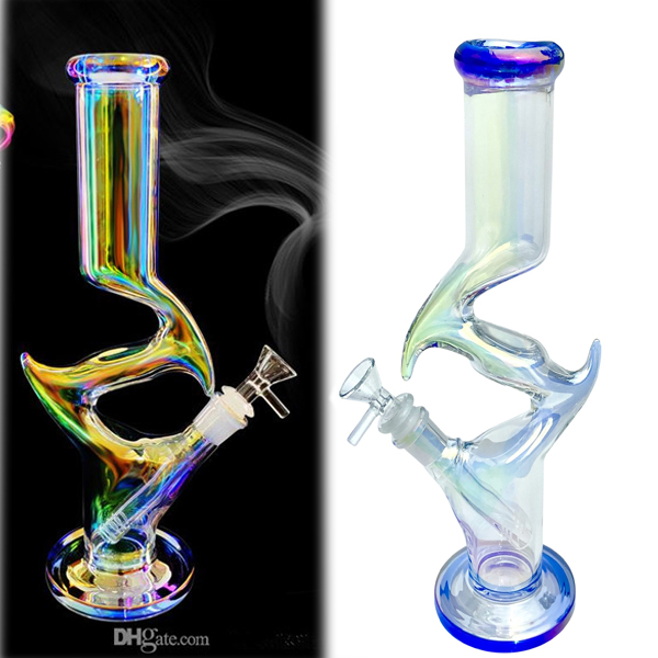 

Glass Bong hookahs Rainbow Downstem Perc Glasses Bubbler Smoke Pipe Chicha Heady Dab Rigs Tobacco Water Bongs Dabber Ice With 14mm Bowl