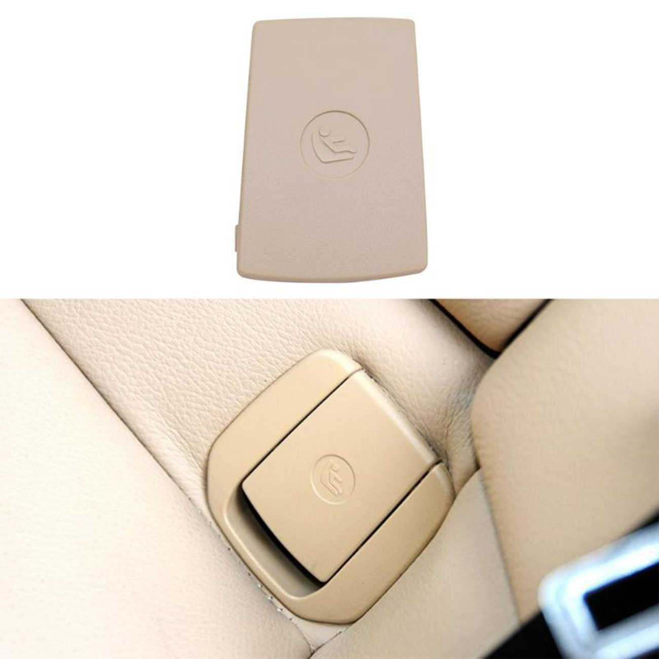

Car Rear Seat Hook ISOFIX Cover Child Restraint for BMW X1 E84 3 Series E90 F30 1 Series E87 Car Rear Seat Hook Bla Beige Buckle Car