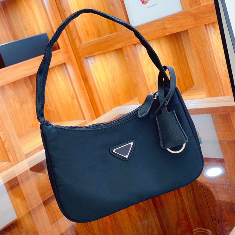 

Top Quality Fashion Hobo Bag Luxury Designer Handbag Nylon Shoulder Strap Tote Purse Metal Pendant Shoulders Bags Mini Wallet Women Handbags, Increase freight