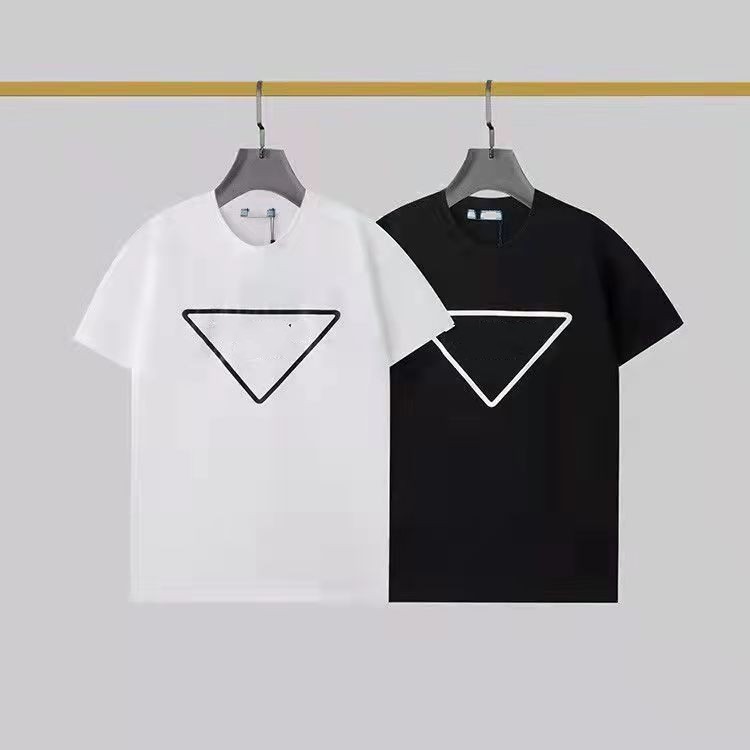 

tee tops polo shirts T-ShirtsLuxury Casual T-shirt New men's Wear designer Short sleeve T-shirt cotton highquality wholesale black and white size S