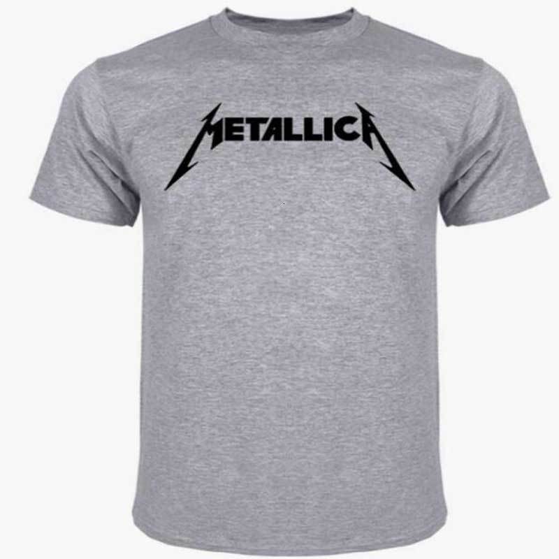 

shirt Youth letter Metallica printing men's t loose Casual Short Sleeve T-Shirt, White;black