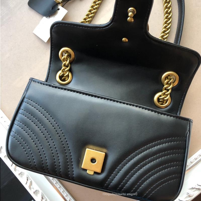 

Marmont Premium Designer Handbags Bags Single Real Leather Double Women G Bag Shoulder Crossbody Lady Jk Qjakx