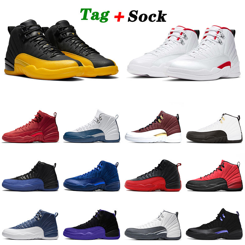 

Twist Jumpman 12 12s Top Quality Basketball Shoes SIZE 13 for mens Women University Gold Deep Royal Blue Retro Bulls Trainers Sports 36-47