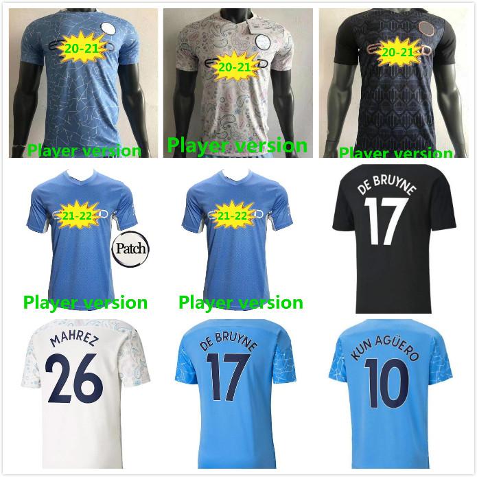 

men2021 2022 STERLING DE BRUYNE FODEN 20 21 22 BALR fans soccer jersey city Player Version football shirt man kids kit equipment, Multi