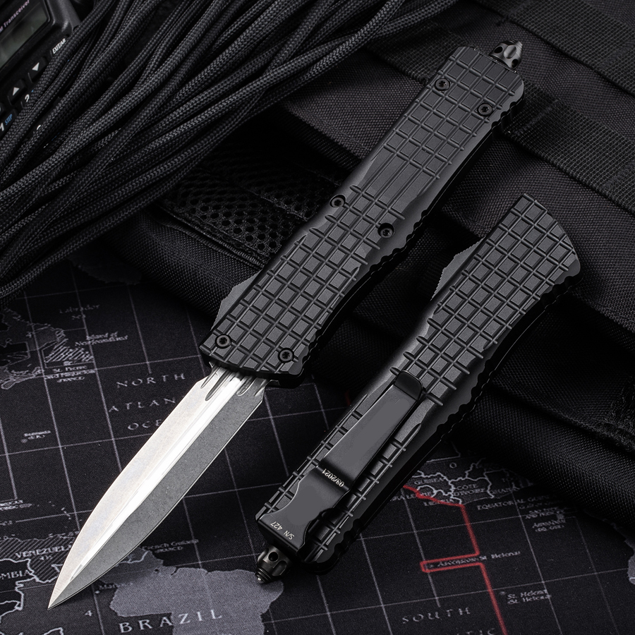 

9.7inch automatic KNIFE CNC T60161 handle VG10 steel blade hight quality UTX70 UTX85 BM3300 A07 A162 BM330 Camping tactical pocket folding Q