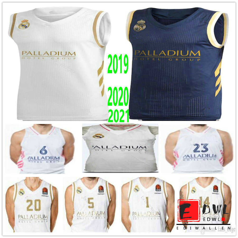 

Custom Printed Real Madrid Basketball Jerseys 12 Carlos Alocen 20 Jaycee Carroll 6 Alberto Abalde 14 Gabriel Deck 35 Boris Tisma 44 Jeffery Taylor 3 Anthony Randolph, White