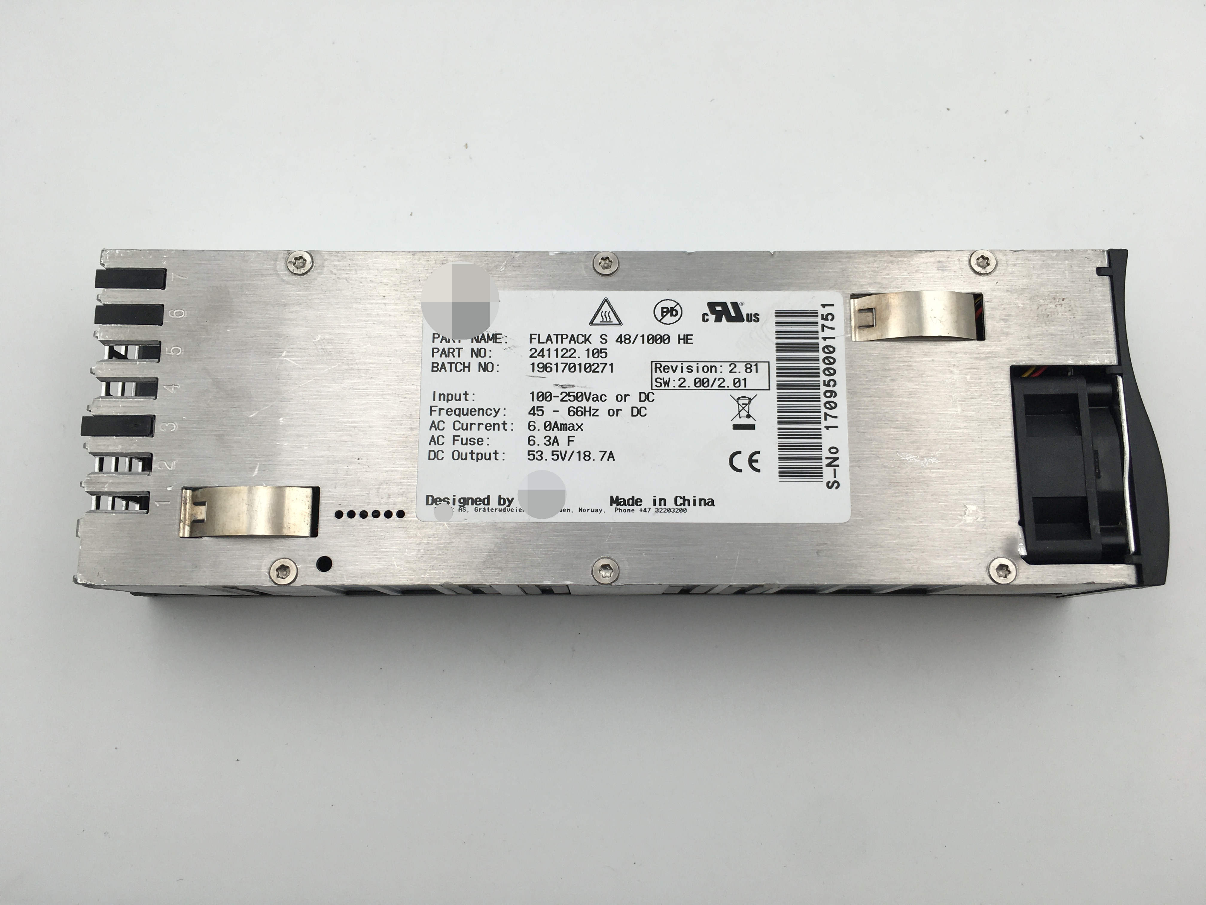 

New Computer Power Supplies Power Module For FLATPACK S 48/1000 HE 241122.105 Fully Tested