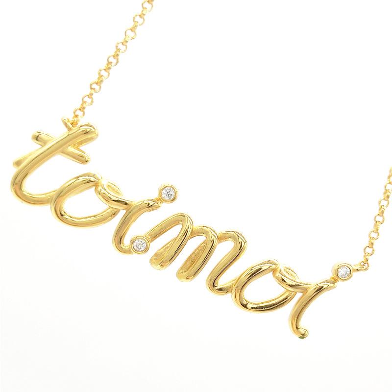 Pendant Necklaces Simple English Letter Necklace Gold Color Choker Adjust Chain Korean Style Women Jewellery ZK50-image-709026294
