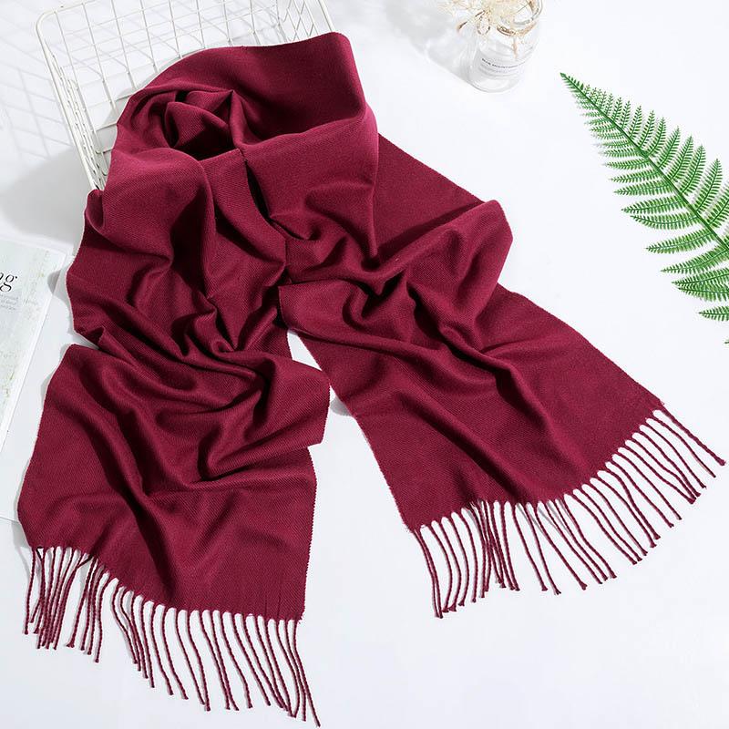 

Scarves Cashmere Femme Women Scarf Tassel Cape Shawl 1PC Pashmina Winter Solid High Quality