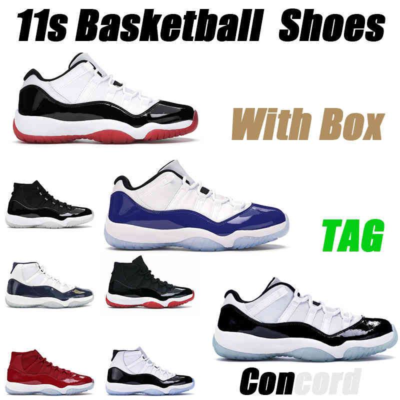 

2021 11 Men Basketball Shoes Women 11s Sneaker Low Concord Bred Gamma Blue Cap And Gown Mens Trainer Sports Sneakers 36-47