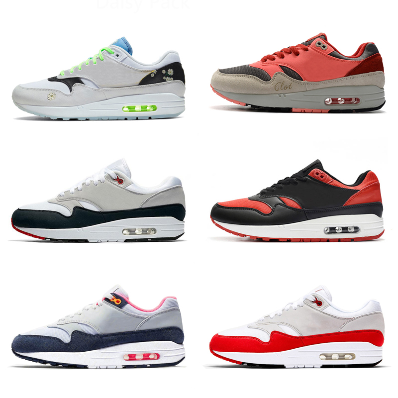 

High Quality Maxes Premium 1 87 Netherland Designer Piet Parra White Multi Rainbow Running Shoes 1s 87s Men Women Sneakers Trainers Zapatos