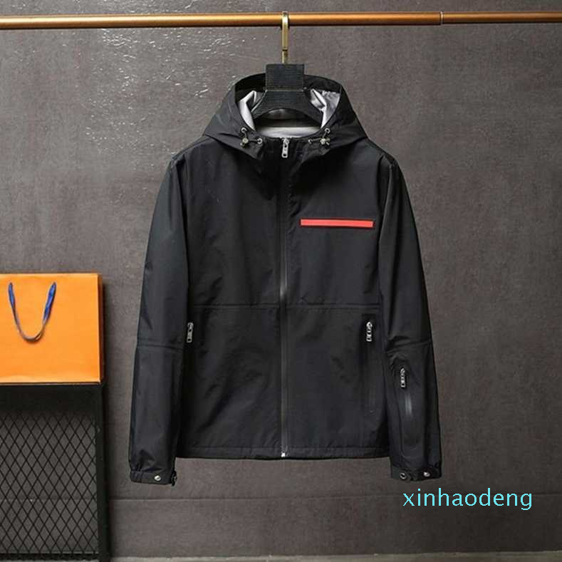 

Senior designer men's jacket Europe and America 20ss mens spring autumn motorcycle zipper long-sleeved hoodies high quality fashion leisure, Black;brown