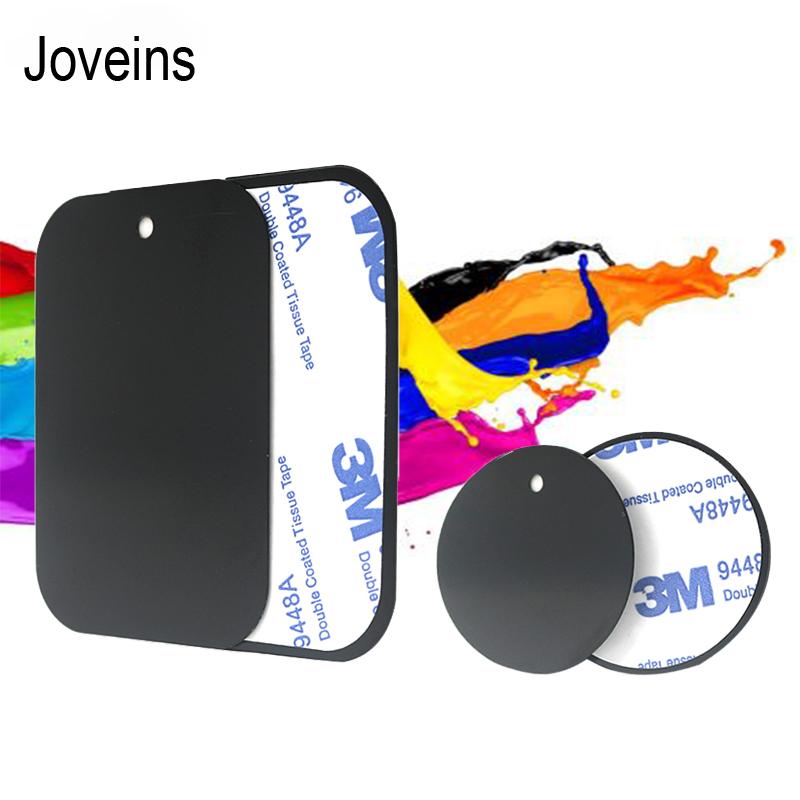 

Cell Phone Mounts & Holders JOVEINS Magnetic Disk For Car Holder Magnet Metal Plate Leather Iron Sheets Air Vent Mount Stand