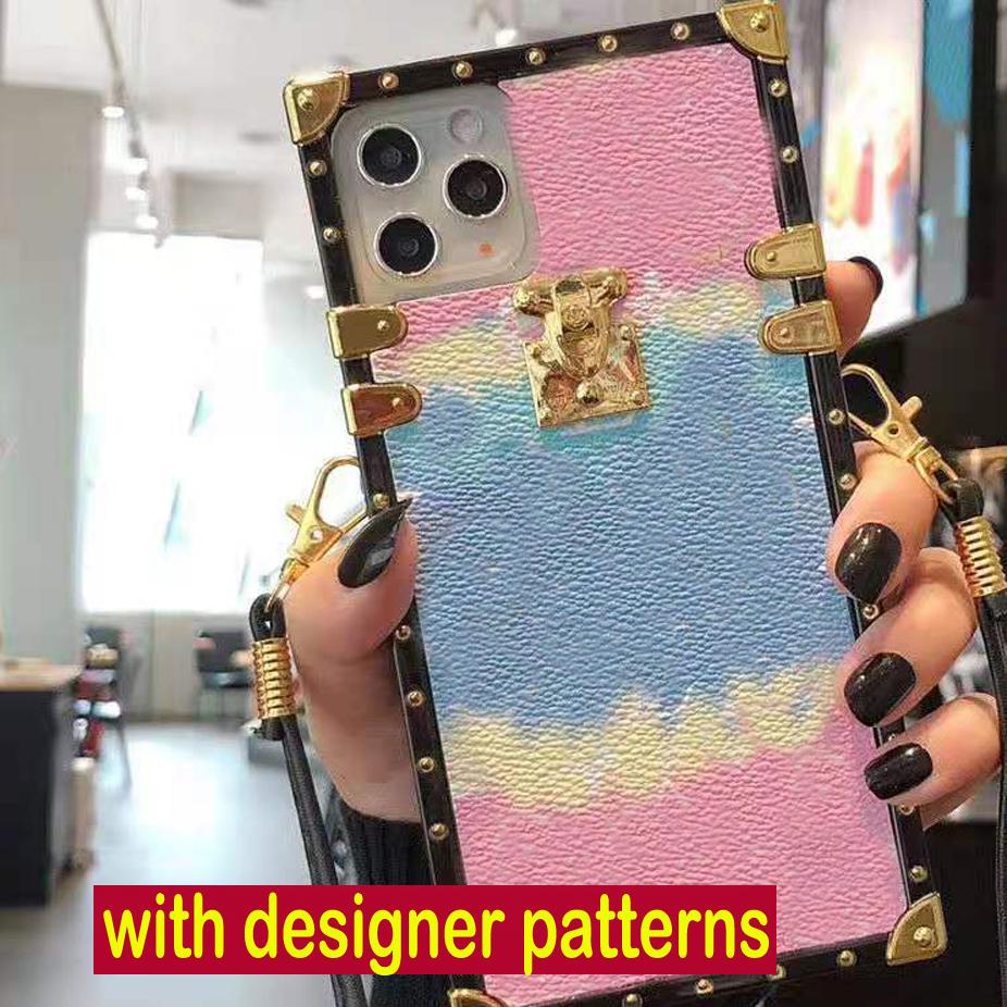 

Top fashion phone case designer Luxury L with logo Transparent iphone cases 11 Pro MAX XS XR 8 7 Plus cartoon Protective Shockproof Case Cover