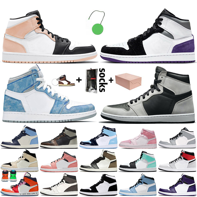

2021 Fashion Women Mens Jumpman 1 1s Basketball Shoes Crimson Tint High OG Hyper Royal Retro Shadow Trainers Sneakers Alternate Travis Cactus Jack