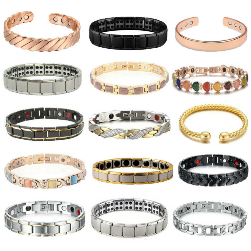

2022 Charm Energy Balance Bracelet Tourmaline Bracelet Health Care Jewelry for Women Germanium Magnetic Bracelets & Bangle, Black