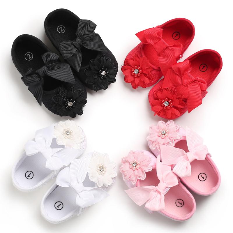 

First Walkers Spring And Autumn Style 0-18 Months Baby Flower Toddler Shoes Soft Soles Breathable Princess