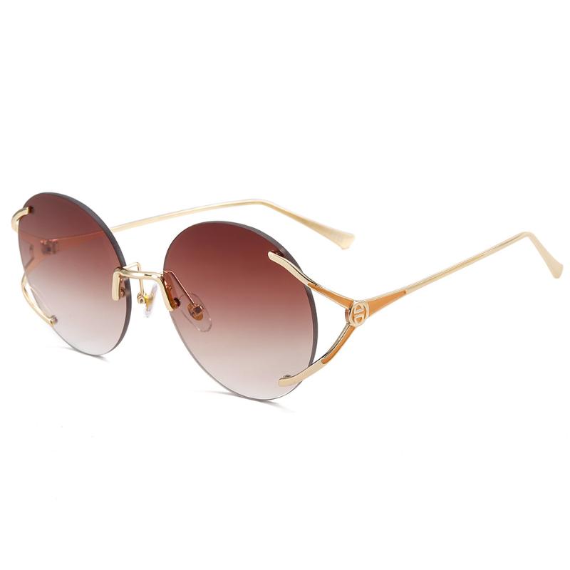 

Vintage Sunglasses For Women Rimless Shades Eyewear Outdoor Street Protect Sun Glasses Trend Product Gafas De Sol Mujer