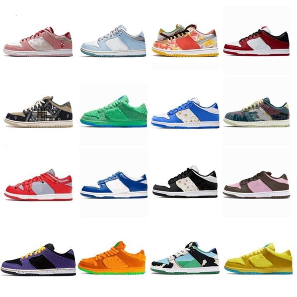 

2021 Release Dunk Shoes Street Hawker Sean Cliver Travis Scott SB Chunky Dunky StrangeLove Low Trainers Black White Men Women hsltrade88