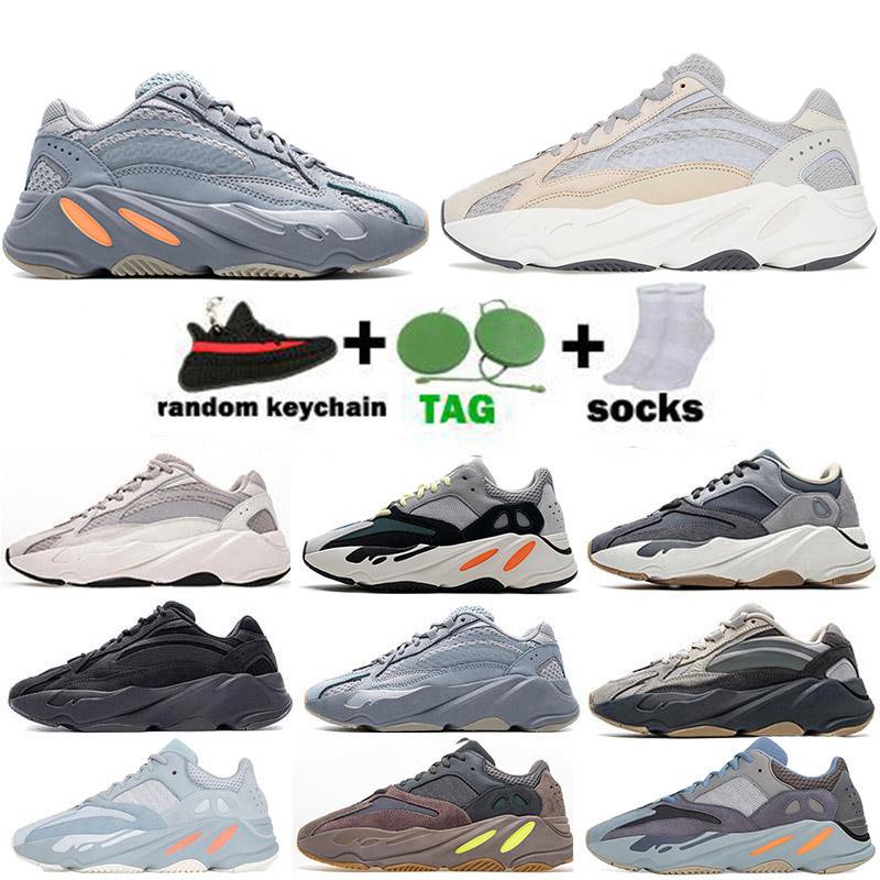 

top quality 2021 3M Reflective 700 V1 V2 Running Shoes Inertia Tephra Solid Grey Utility Black Vanta Men Women basketball Sport Sneakers Without Box Eur 36-46, 34