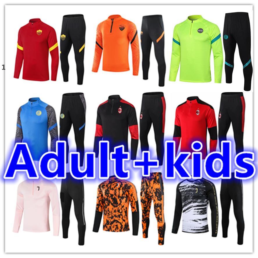 

Adult soccer tracksuit chandal futbol mens and kids survetement foot kit 2021 trainers football jersey tracksuits training jacket sets, Black